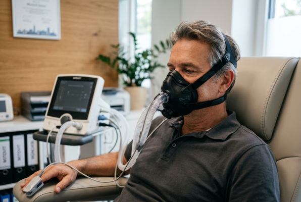Höhenluft auf der Liege: Was das MITOVIT® Hypoxietraining beim Allgemeinarzt in München bewirkt